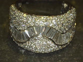 750k Stamped White Gold Lady's Fashion Ring - 6.5mm Polished tapered s